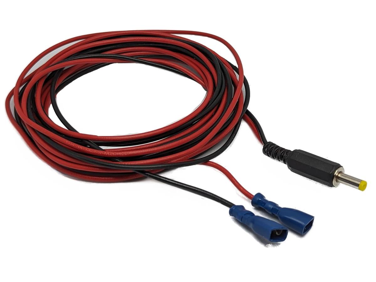 Anschlusskabel mit FastOn F250 6,3mm und 4mm Hohlstecker für Wildkameras